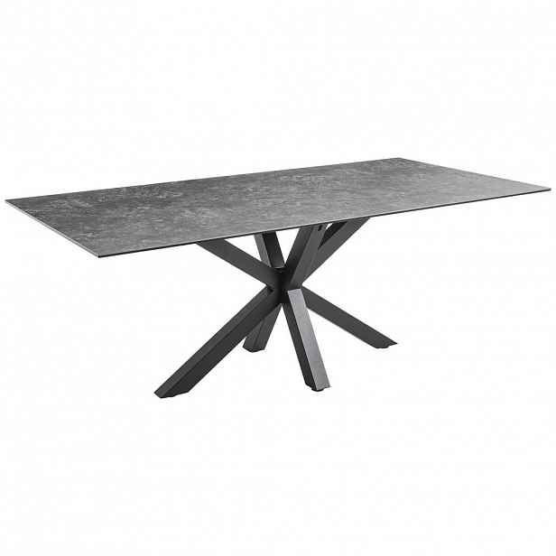 P & B JÍDELNÍ STŮL, černá, tmavě šedá, 200/100/75 cm