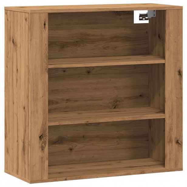 vidaXL Nástěnná skříňka hnědý dub 80 x 33 x 80 cm kompozitní dřevo
