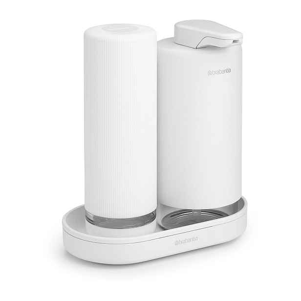 Bílý plastový stojan na mycí prostředky SinkStyle – Brabantia