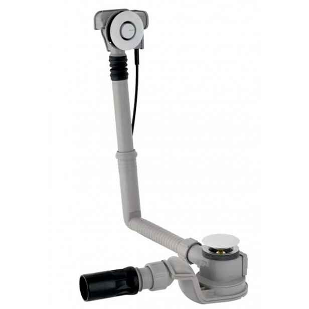 Geberit - Vanová odtoková a přepadová souprava, ovládání PushControl, délka 260 mm, chrom 150.750.21.6
