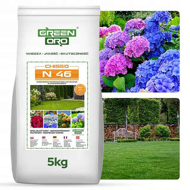 Močovina Dusíkaté hnojivo Zahradní pro Thuje, květiny, jehličnany, trávník 5kg Green