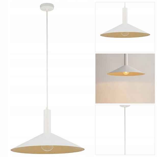 Závěsná zlatá Capri nastavitelná výrazná forma v obývacím pokoji Sigma Lighting