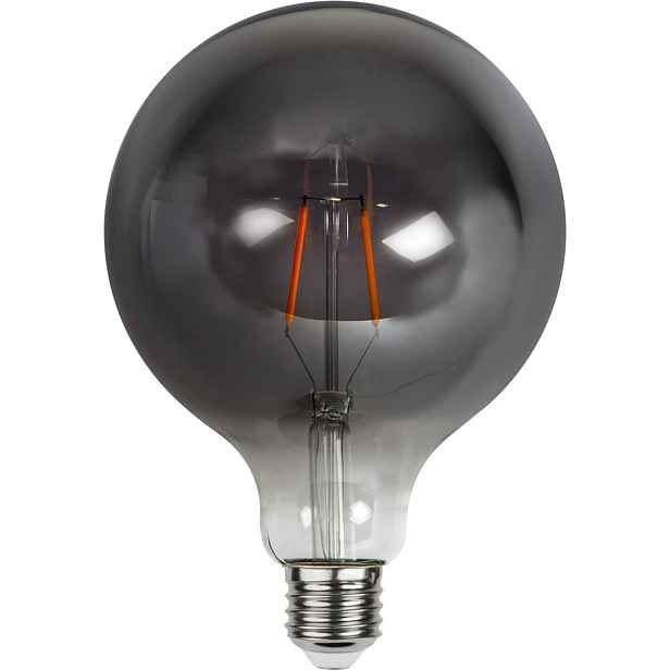 Teplá LED filamentová žárovka E27, 2 W Plain Smoke – Star Trading