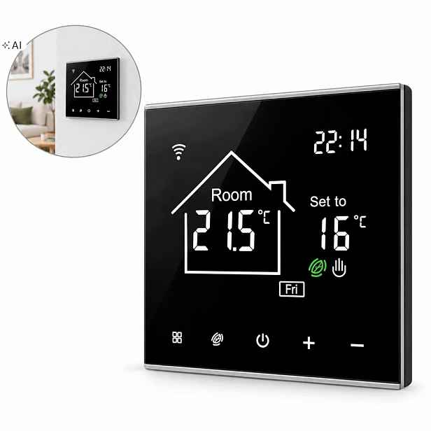Dotykový LCD displej Pokojový Termostat Wifi Digitální Regulátor 16A