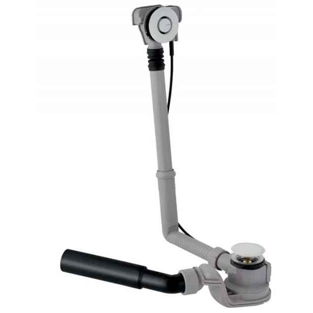 Geberit - Vanová odtoková a přepadová souprava, ovládání PushControl, délka 260 mm, chrom 150.755.21.6