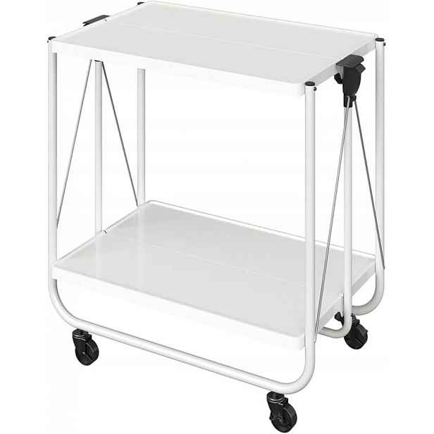 Livarno Home skládací univerzální vozík s kolečky, cca 68,5 cm (bílý)