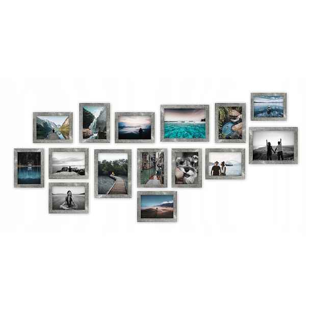 Multirama Budapešť – sada rámečků na fotografie, beton