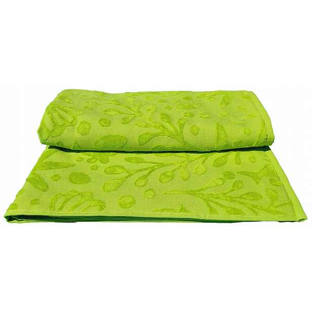 Plážový ručník 75x150 zelený savý pro dítě XXL