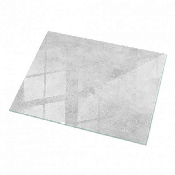 TULUP SKLENĚNÁ DESKA 120x80 cm Betonová struktura se škrábanci