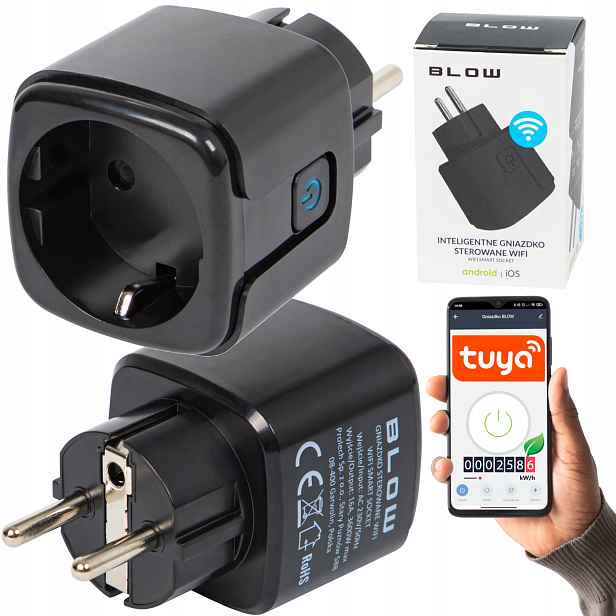 4x Časový Programátor Zásuvka WiFi Smart Tuya Časovač Měří Watty 16A