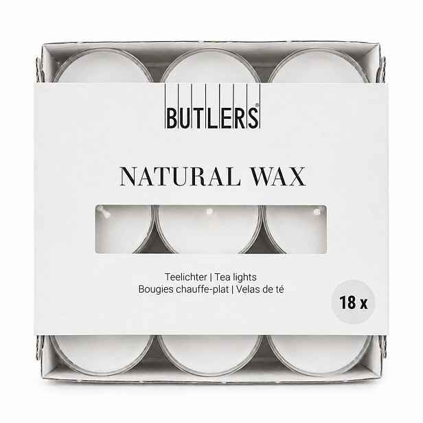 NATURAL WAX Čajové svíčky 18 ks