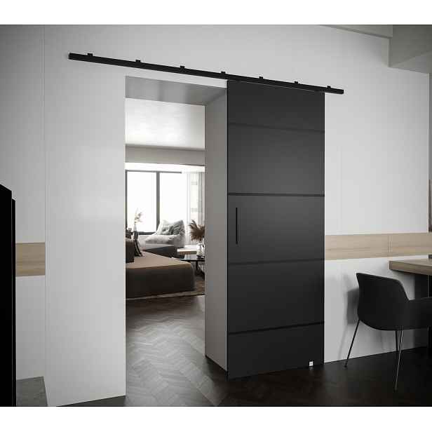 Posuvné dveře PERDITA 4 - 70 cm, černé