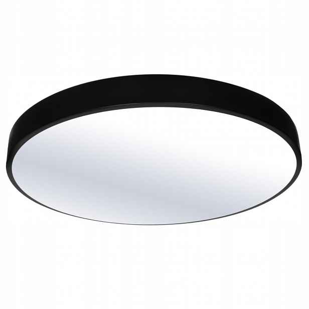 Stropní Svítidlo Nástěnný Led 60 cm Kulatý Černý 60W 4800lm Moderní design