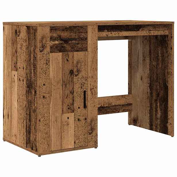 vidaXL Psací stůl old wood 100 x 49 x 75 cm kompozitní dřevo