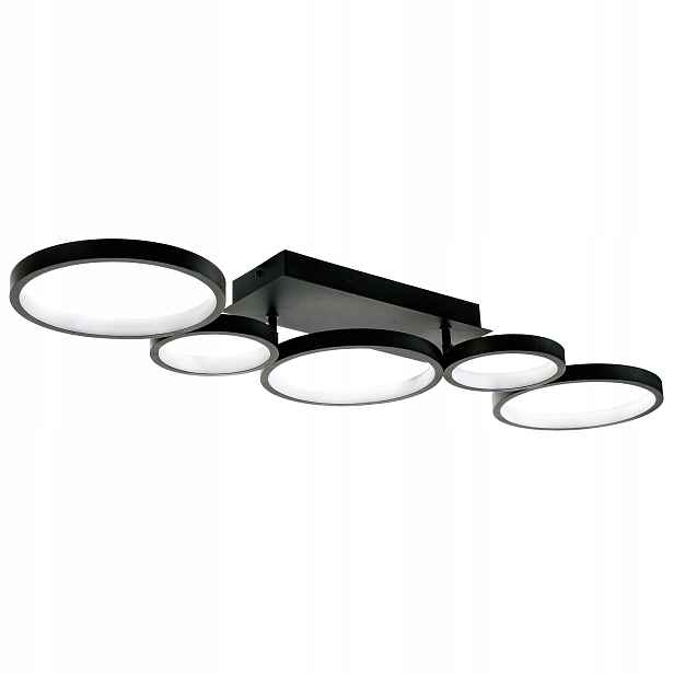 stropní svítidlo Led Stropní Svítidlo Černé Kruhy Do Obývacího Pokoje Ložnice Toolight
