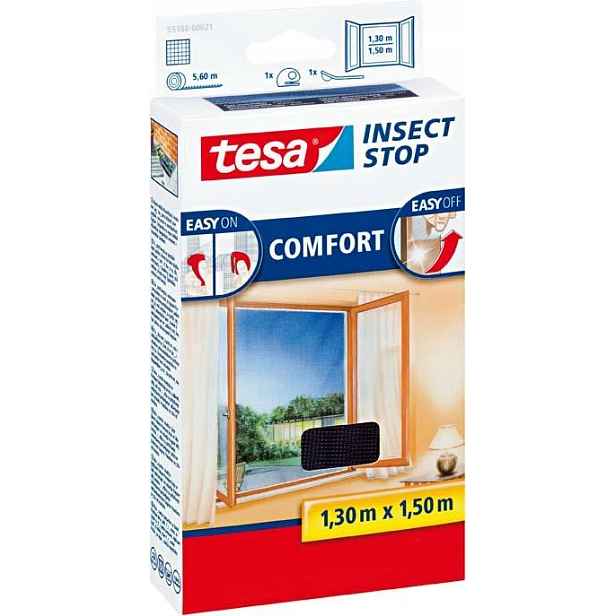 Moskytiéra antracitová 130 x 150 cm Comfort Tesa