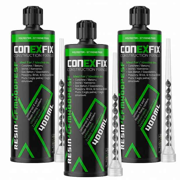 Univerzální Chemická Kotva ConexFix 400 ml hustá míchadlo součástí balení