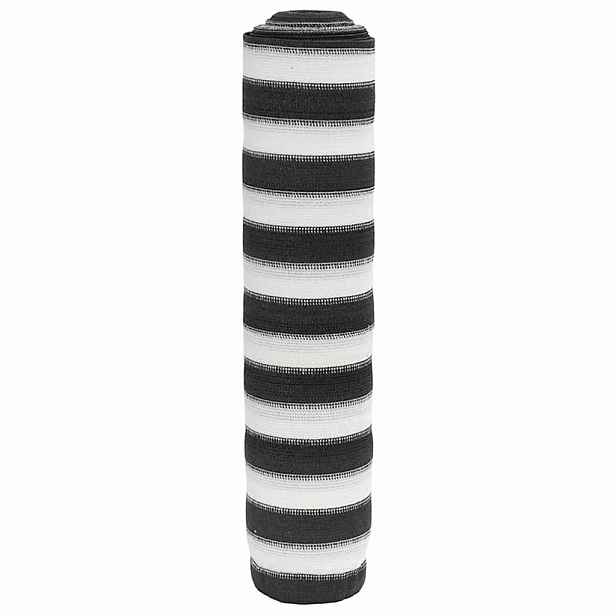 vidaXL Stínicí tkanina antracitová a bílá 2 x 25 m HDPE 150 g/m²