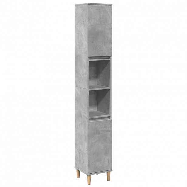 vidaXL Koupelnová skříňka betonově šedá 30x30x190 cm kompozitní dřevo