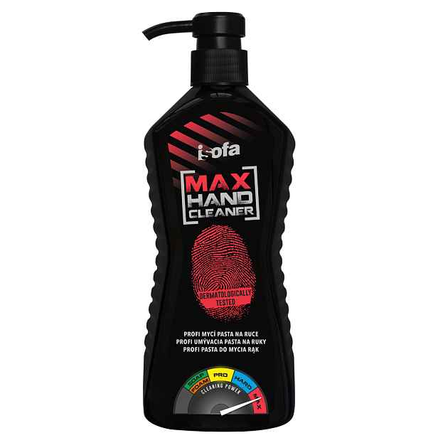 ISOFA MAX 700g X - Profi mycí pasta na ruce červená s pumpičkou