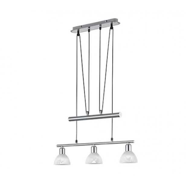 LED závěsné osvětlení Trio Levisto nikl 371010307