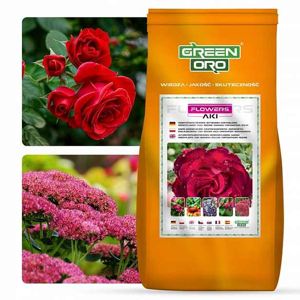 Podzimní hnojivo pro růže a zahradní květiny s bylinkami Green Oro 5 kg