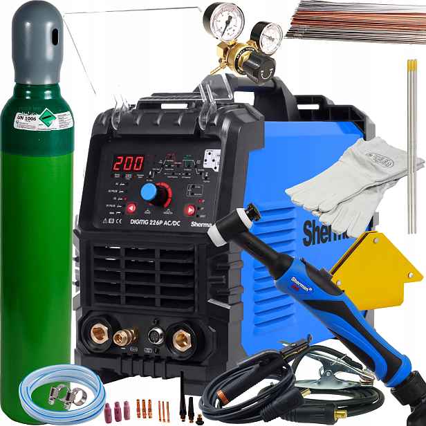 Tig svařovací stroj Digitig 226P Ac/dc Sherman Puls Hf Elektroda 200A 230V T-26 Z2