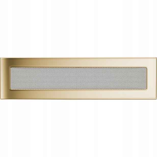 Ventilační mřížka do krbu 11x42 pozlacená