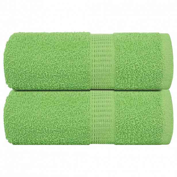 vidaXL Ručníky pro hosty FROGN 2 ks jablečně zelené 30x50 cm 360 g/m²