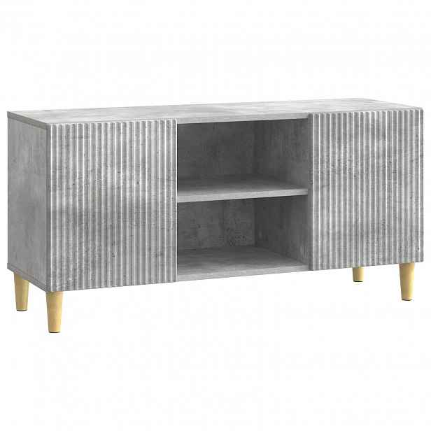 vidaXL Televizní skříň 102 x 34,5 x 50 cm Betonově šedá