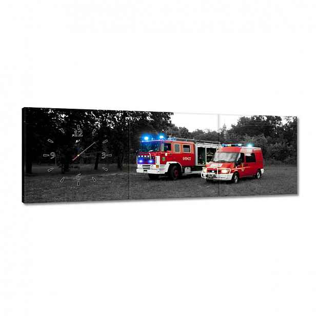 Hodiny 120x40 Hasiči