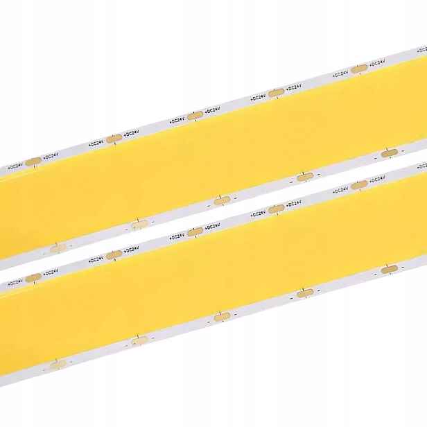 Led pásek Cob 24V 27W/m Neon 8400 Diod Široký 30mm Rolka 5m 6000K Studený