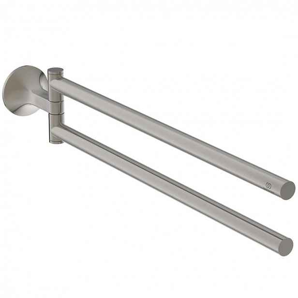 Ideal Standard La Dolce Vita - Dvojitý držák ručníků, Silver Storm T5505GN