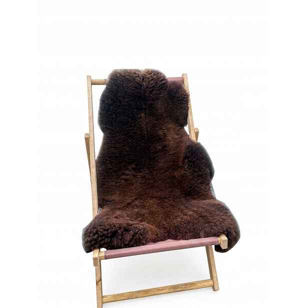 Ovčí kůže hnědá přírodní stříhaná na krátké rouno/vlas 3 cm 130 x 70 cm