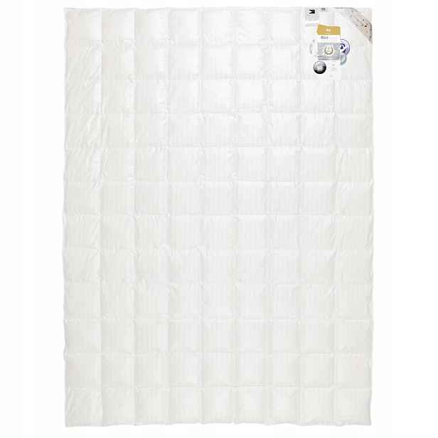 Péřová přikrývka Letní 220x240 Silver krémová 90% peří