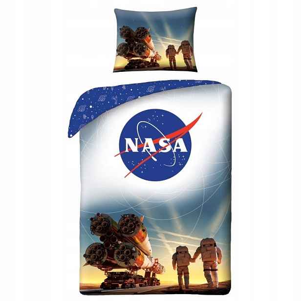 Halantex Povlečení Nasa raketa Bavlna, 140/200, 70/90 cm (HA-015995)