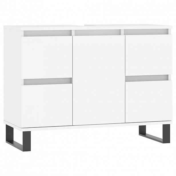 vidaXL Koupelnová skříňka bílá 80 x 33 x 60 cm kompozitní dřevo