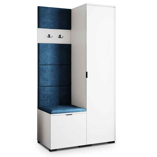 MASSENO MODERNÍ PŘEDSÍŇOVÁ SESTAVA LORI, 95/181/51 cm, bílá