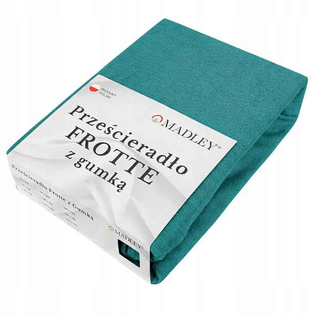 Froté prostěradlo s Gumičkou 200x220, Silné 200 g/m² Bavlna Tyrkysové Madley