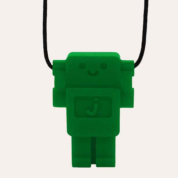 Jellystone Designs Uklidňující přívěsek Robot, zelený