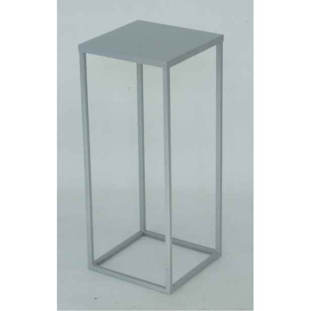 SIMPLE-12 Držák Na Květináč 60 cm kovový, stříbrný, 1-úrovňový