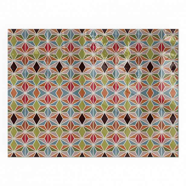 TULUP PODLOŽKA POD KRB 80x60 cm - Polygonální vzory v mřížce