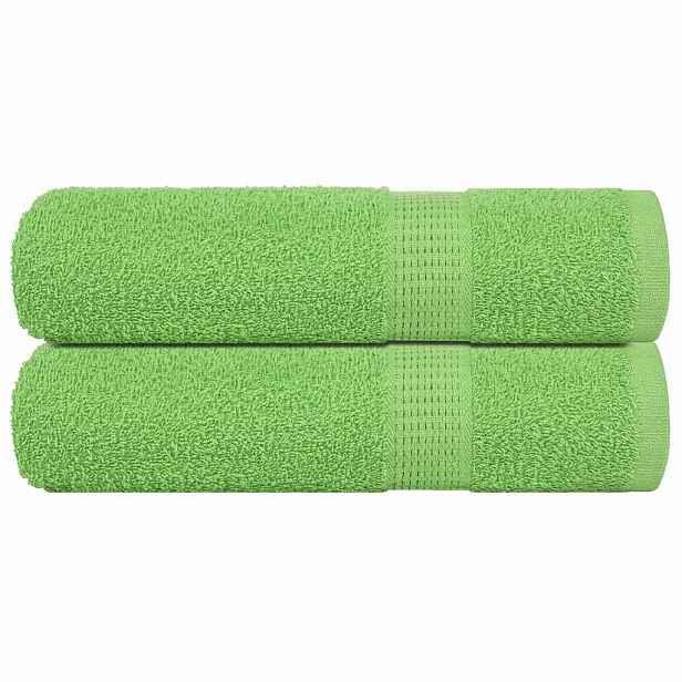 vidaXL Ručníky FROGN 2 ks jablečně zelené 50x100 cm 360 g/m²