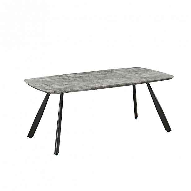 Jídelní stůl ADELON beton / černá Tempo Kondela