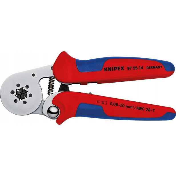 Pákové kleště na lisování 0,08-10 mm 180 mm 97 55 14 Knipex
