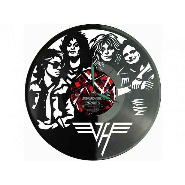 Van Helen Vinyl Nástěnné hodiny Vinylová deska Unikátní dekorace pro fanoušky M