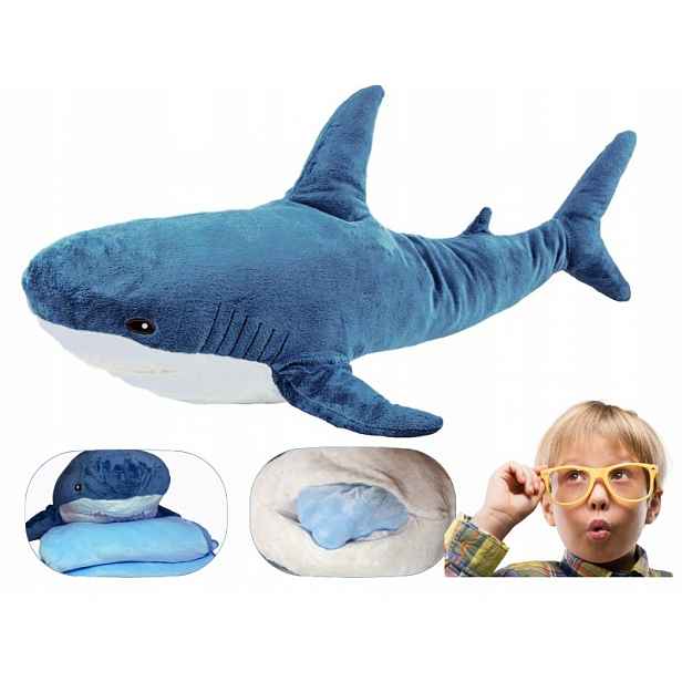 Žralok Deka Shark sada deka polštář velký plyšový medvěd plyšová hračka narozeniny
