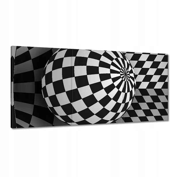 Obrazy 180x90 Abstrackja černobílá