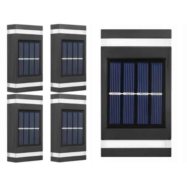 5x Venkovní solární Led lampa Světlo Nástěnné svítidlo se senzorem soumraku