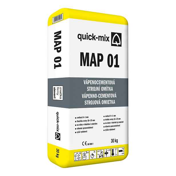Omítka vápenocementová Sakret/Quick-mix MAP 01 30 kg